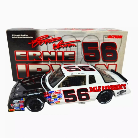 Action Nascar #56 Ernie Irvan Dale Earnhardt Chevy 1987 Monte Carlo 1:24 Diecast - Picture 1 of 7
